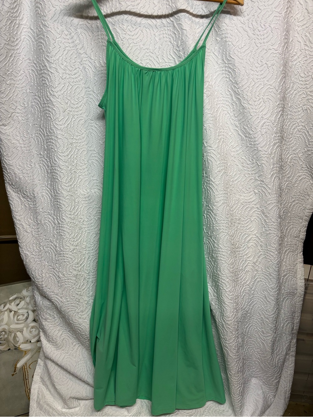 Sweaty Betty Green Maxi Dress Flowy Boho Resort Vacation NWT - Picture 3 of 6